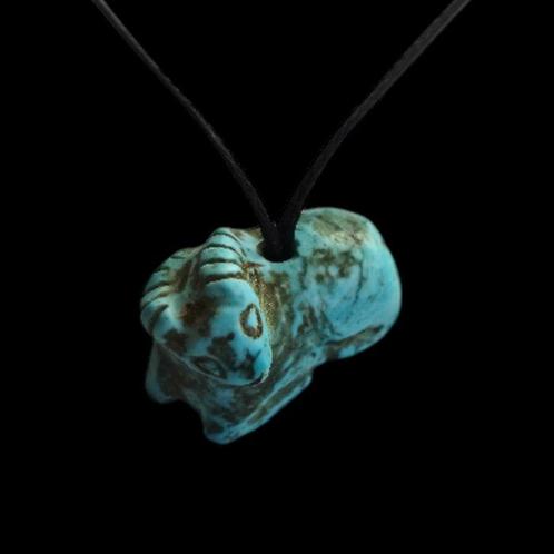 Ancien musée, Zhou occidental Han, étonnante perle turquoise, Antiek en Kunst, Antiek | Overige Antiek