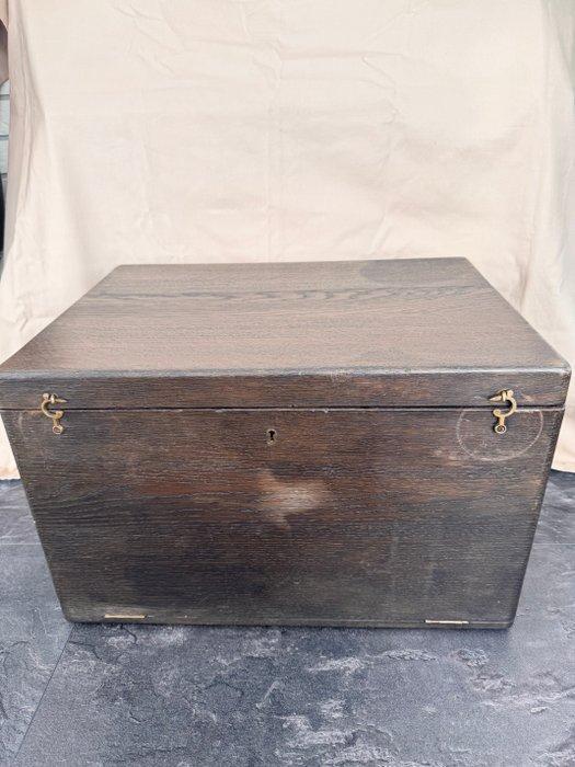 Commode - Notenhout - Meuble à couverts avec tiroir, Antiquités & Art, Curiosités & Brocante