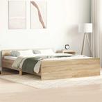 vidaXL Bedframe met hoofd- en voeteneinde sonoma eikenkleur, Verzenden, Nieuw