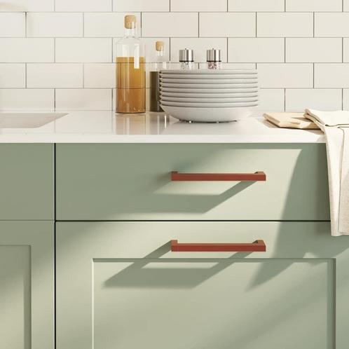 vidaXL Handvatten 10 st 160 mm roestvrij staal bronskleurig, Doe-het-zelf en Bouw, Hang- en Sluitwerk, Nieuw, Verzenden