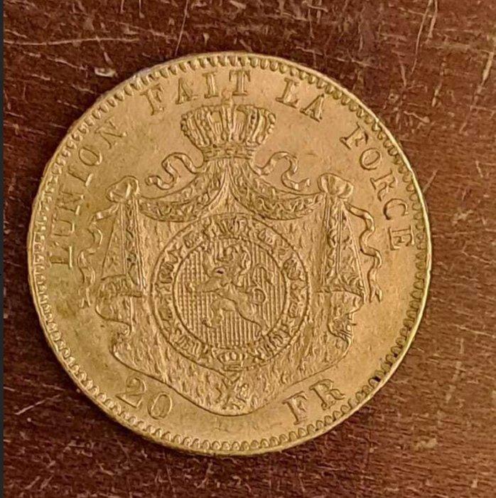 België. Leopold II. 20 Francs 1874, Postzegels en Munten, Munten | Nederland