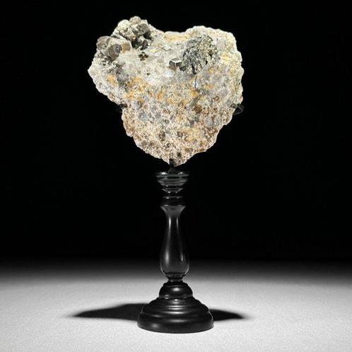 Geen minimumprijs - Prachtig paar Pyriet en Quarz Kristal, Antiek en Kunst, Kunst | Designobjecten