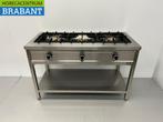 HCB RVS Pannenkoekenfornuis 3 branders 3 x 8 kW 129 cm GAS, Zakelijke goederen, Ophalen of Verzenden, Nieuw in verpakking