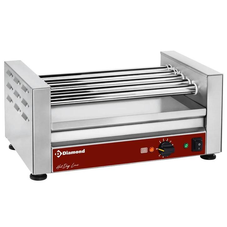 Worstengrill | HOTDOG LINE | 1 Zone (5 Rollen) | 0°C/300°C, Articles professionnels, Horeca | Équipement de cuisine, Envoi
