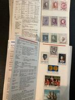 België - postfolders ( frans- duitstalig) met de betreffende, Gestempeld