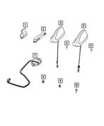 Cable & Base Assembly Antenna - Ram 1500 2021-2024, Ophalen of Verzenden, Nieuw, Dodge