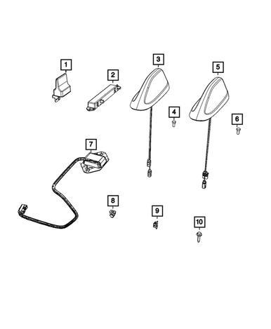 Cable & Base Assembly Antenna - Ram 1500 2021-2024, Auto-onderdelen, Overige Auto-onderdelen, Nieuw, Dodge, Ophalen of Verzenden