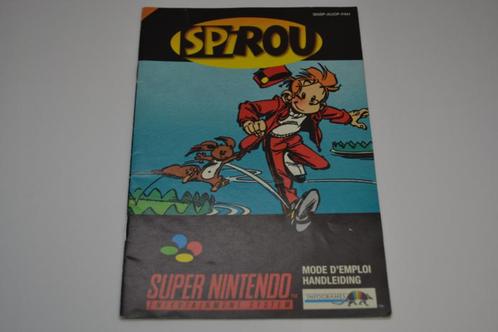 Spirou (SNES FAH MANUAL), Consoles de jeu & Jeux vidéo, Consoles de jeu | Nintendo Consoles | Accessoires