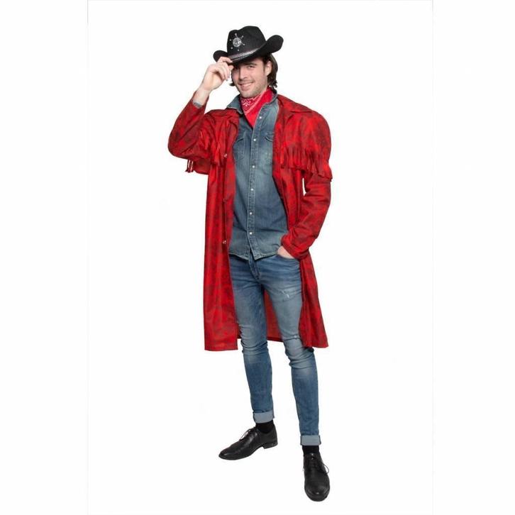 Cowboy Jas Rood, Kleding | Heren, Carnavalskleding en Feestkleding, Nieuw, Verzenden