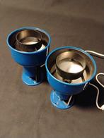 Wandlamp (2) - Plastic - Vintage blauwe lampen