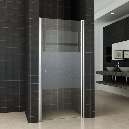 Nisdeur Wiesbaden met middenband RS 100x200cm 8mm NANO, Doe-het-zelf en Bouw, Sanitair, Douche, Nieuw, Chroom, Ophalen of Verzenden