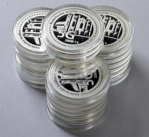 Antilles néerlandaises. 5 Gulden 2008 Silver Proof 50 Years, Postzegels en Munten, Munten | Europa | Niet-Euromunten