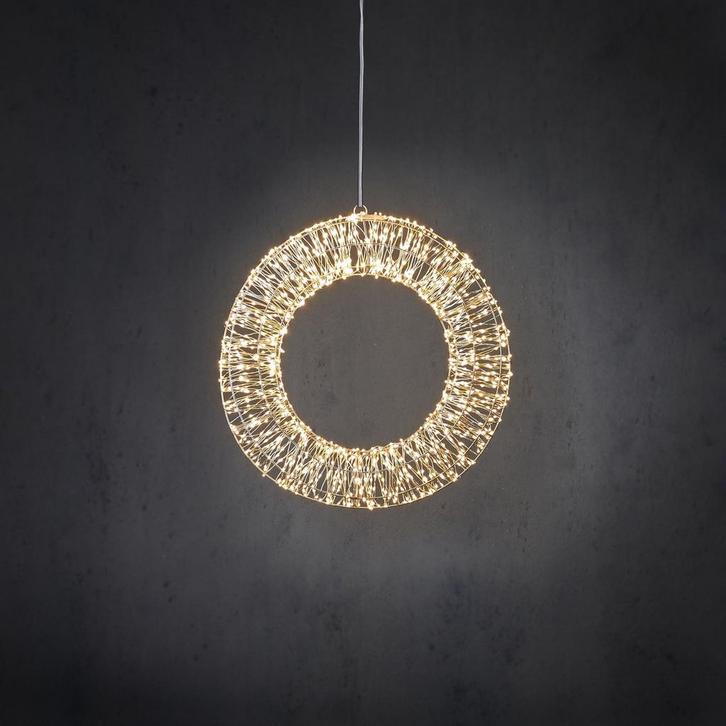 2dekans | Luca Lighting Lichtkrans - Warm Witte LED, Diversen, Kerst, Ophalen of Verzenden