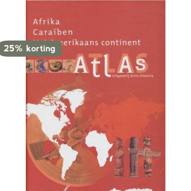 Het Amerikaans continent, Caraiben, Afrika / Atlas / 2, Boeken, Overige Boeken, Gelezen, Verzenden