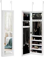 Sieradenkast met spiegel - Passpiegel - Spiegelkast - Wit -, Verzenden, Nieuw