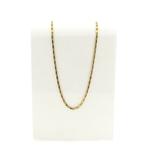 Gouden scroll schakel ketting; Midas | 54 cm, Ophalen of Verzenden, Gebruikt, Overige kleuren, Goud