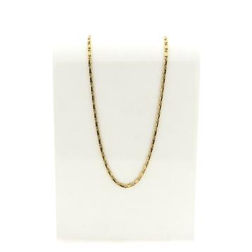 Gouden scroll schakel ketting; Midas | 54 cm, Ophalen of Verzenden