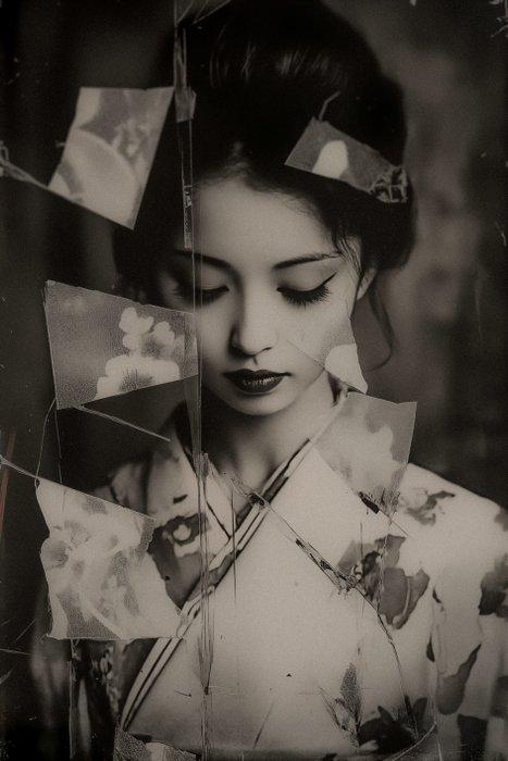 Rens Dekker - Kimono #93, Antiek en Kunst, Kunst | Schilderijen | Modern