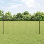 vidaXL Euro hek met 10 U-palingen Grijs 1,5x10 m staal, Verzenden, Nieuw