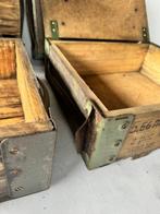 Krat (4) - Militaire industriële dozen. - Hout, Staal, Antiek en Kunst