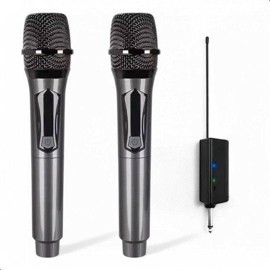 2dekans | Tech Essentials® 2 Stuks - Draadloze Microfoonset, Audio, Tv en Foto, Karaoke-apparatuur, Ophalen of Verzenden