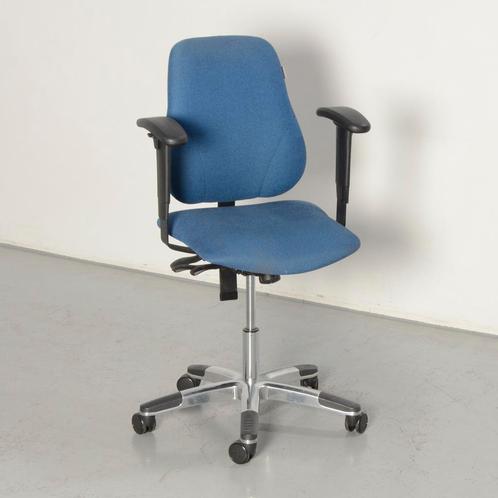 Score bureaustoel, blauw, 2D armleggers, Huis en Inrichting, Bureaustoelen, Gebruikt, Ophalen of Verzenden