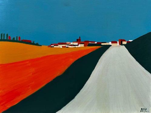 Alonso Cuesta - Cirauqui — XL, Antiek en Kunst, Kunst | Schilderijen | Modern