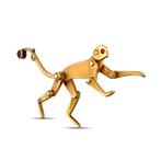 Pendentif - 14 carats Pendentif exclusif singe articulé en