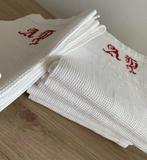 Servet (6) - 82 cm - 56 cm - antieke badhanddoek