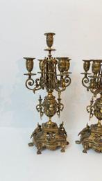 Lustre (2) - Bronze doré - Par candelabres du XIXe siècle, Antiek en Kunst