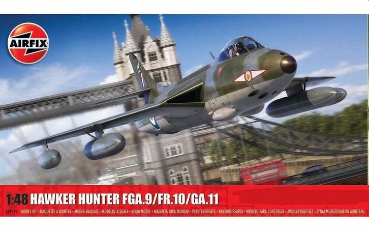Airfix A09192 Hawker Hunter FGA.9/FR.10/GA.11 Bouwpakket, Hobby en Vrije tijd, Modelbouw | Vliegtuigen en Helikopters, Nieuw, Overige merken