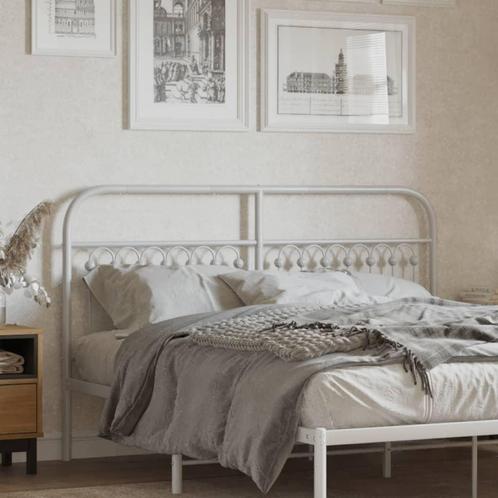 vidaXL Hoofdbord 150 cm metaal wit, Huis en Inrichting, Slaapkamer | Bedden, Nieuw, Verzenden