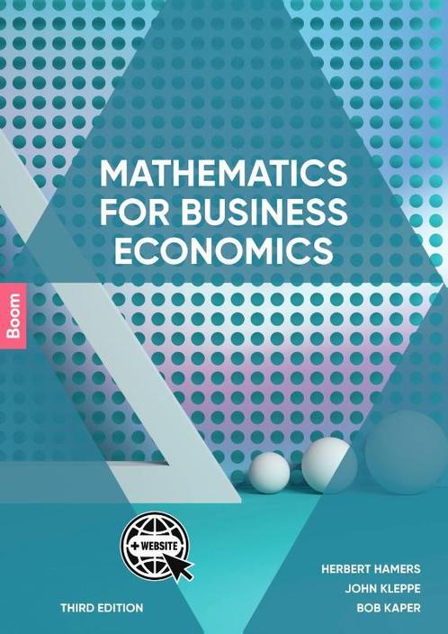 Mathematics for Business Economics 9789024428427, Livres, Économie, Management & Marketing, Envoi