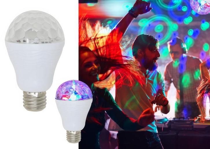 Disco 70S Ledlamp E27, Hobby en Vrije tijd, Feestartikelen, Nieuw, Verzenden