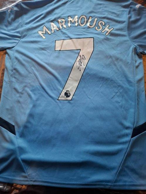 Manchester City - Premier League - Omar Marmoush Hand Signed, Verzamelen, Overige Verzamelen