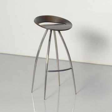 Magis Lyra barkruk, zwart, 4-poot onderstel