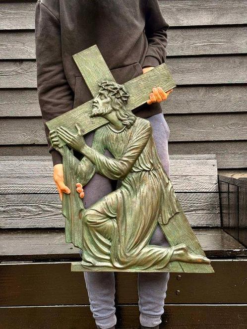 Chemin de Croix / Voie de la Croix - 12,25 kg - Haut relief, Antiek en Kunst, Kunst | Niet-Westerse kunst