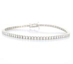 Zonder Minimumprijs - Armband - 18 karaat Witgoud - 3.40ct., Handtassen en Accessoires, Armbanden, Nieuw