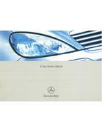 2002 MERCEDES BENZ A KLASSE INSTRUCTIEBOEKJE ENGELS