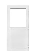 PVC Deur 1/2 glas Basic b90xh190 cm wit R, 80 tot 100 cm, Minder dan 200 cm, Nieuw, Ophalen of Verzenden