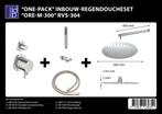 One-Pack inbouw-regendoucheset Pull and Push Muuruitloop, Nieuw, Ophalen of Verzenden