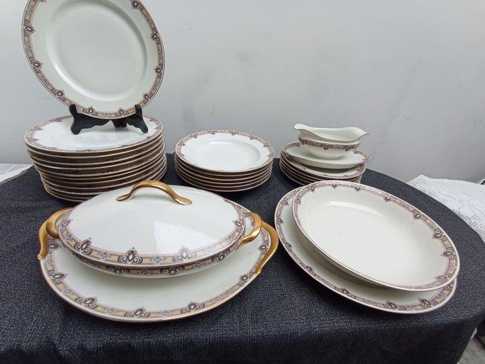 Limoges, T & V - Service de table (28) - Porcelaine, Antiek en Kunst, Antiek | Glaswerk en Kristal