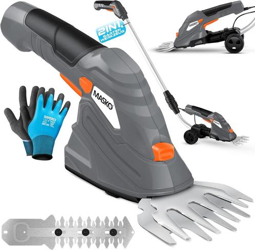 MASKO® Grasschaar struikschaar set met accu 7,2 V 2000 mA/h, Doe-het-zelf en Bouw, Gereedschap | Overige machines, Verzenden