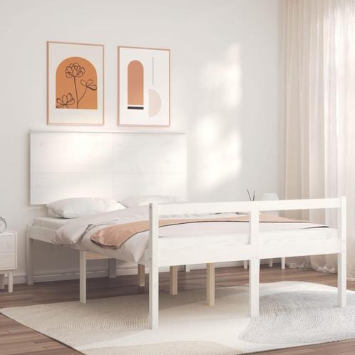 vidaXL Lit pour personne âgée et tête de lit 140x200 cm, Maison & Meubles, Chambre à coucher | Lits, Neuf, Envoi