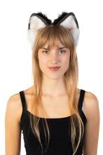 Haarband Furry Oortjes Zwart Wit Roze Kat Poes Vos Diadeem D, Kleding | Dames, Ophalen of Verzenden, Nieuw