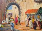Retaux Bruno (1947) - Porte à Marrakech, Maroc, Antiquités & Art