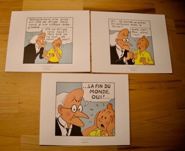 Tintin Ensemble de 6 ex-libris, Boeken, Stripverhalen