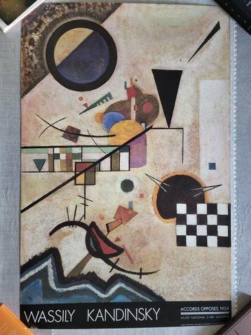 5 Poster Wassily Kandinsky - Musée National dArt Moderne -, Antiek en Kunst