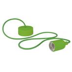 Kufaa siliconen pendel E27 230V groen textiel kabel, Doe-het-zelf en Bouw, Ophalen of Verzenden, Nieuw