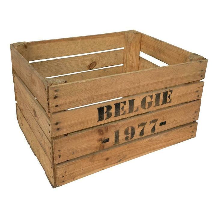 Fruitkisten met opdruk  België Antwerpen Brussel, Huis en Inrichting, Woonaccessoires | Kisten, 50 tot 100 cm, Gebruikt, Minder dan 50 cm